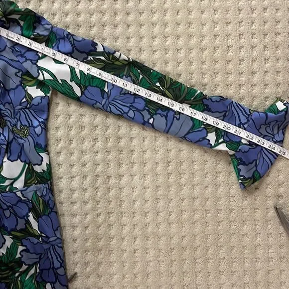 Floral Ruffle Wrap Mini Dress - Picture 5 of 8